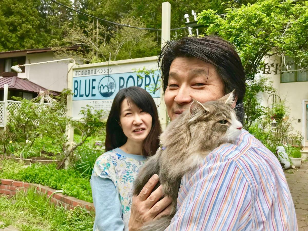 Mt Fuji Cat&Dog&Spa Pension Blue Poppy Fujikawaguchiko Exteriör bild